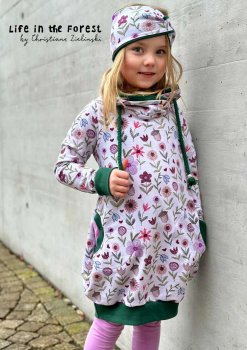 Embroidery  Flowers Swafing Sommersweat Blumenstoff von Christiane Zielinski Designbeispiel Kinder
